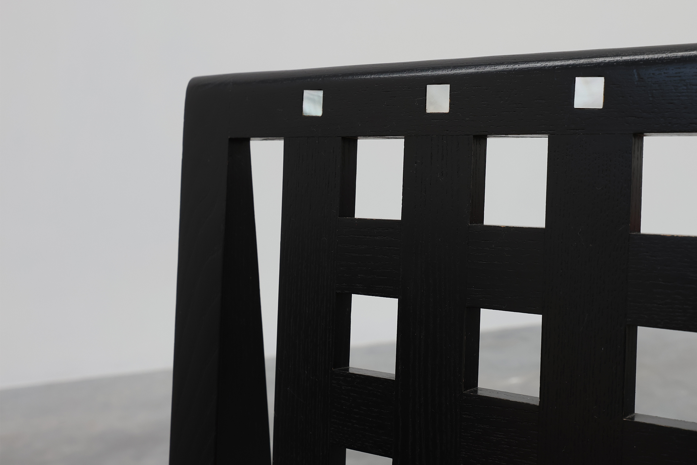 Set of 4 DS3 Dining Chairs by Charles Rennie Mackintosh for Atelier international, Italy 1970sthumbnail